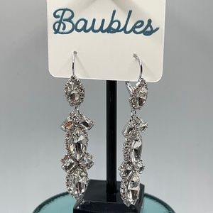 Baubles Clear Austrian Crystal Silver Chandelier Earrings $12 EA or Bundle 3/$20